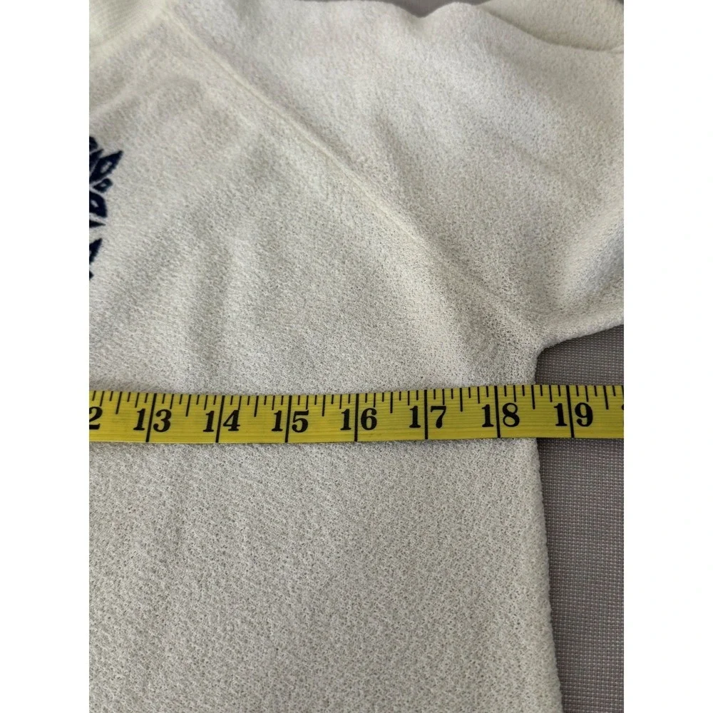 Vintage '60s Talbott Traveler Dacron‎ Cardigan Cream/Blue Small